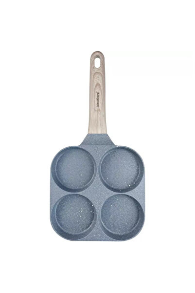 Klausberg KB 7822 4-compartment frying pan, 18.5 cm, Marble coating, Inductio...