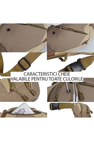 Zamo Sport Waist Bag, Zamo®, Waterproof Material, 4 Zippers, Adjustable Waist, 34x14x8cm, Digital Grey C