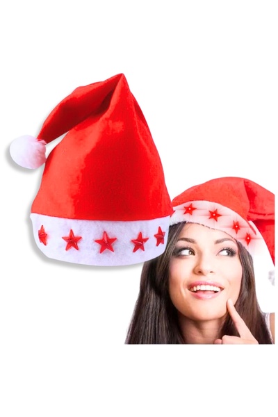 Other LED CHRISTMAS SANTA HAT WITH STARS FOR CHILDREN AND ADULTS