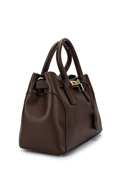 Tamer Tanca Women's Faux Leather Brown Shoulder Bag