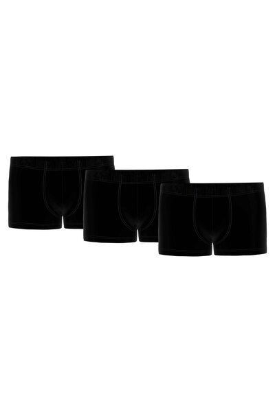 Seidensticker Herren Boxershorts, 3er Pack - Trunk 3-Pack, Single Jersey, Baumwollmischung, einfarbi