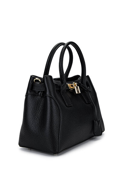 Tamer Tanca Women's Faux Leather Black Shoulder Bag