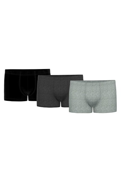 Seidensticker Herren Boxershorts, 3er Pack - Trunk 3-Pack, Single Jersey, Baumwollmischung, einfarbi