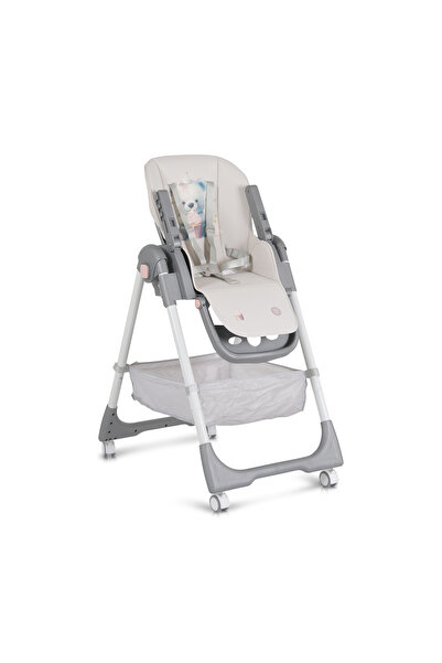 Moni Raffy 2-in-1 dining chair, grippy wheels with brakes, double tray, height adjustable, foldable