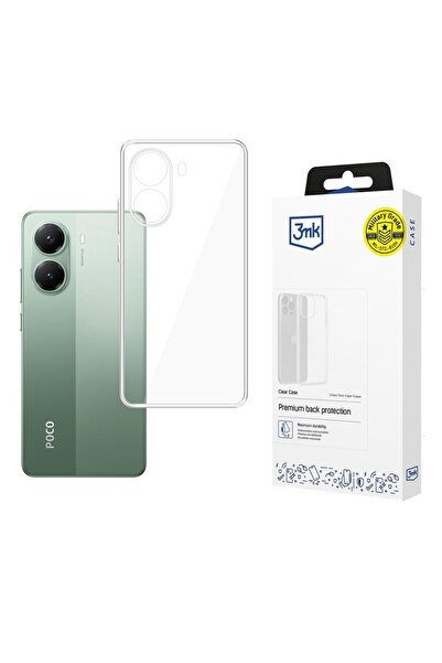 3MK Калъф за Xiaomi Poco X7 Pro, изработен от силикон, Прозрачен калъф, Прозр...