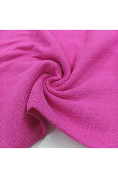 Kaf Kumaş Muslină Crinkle |   Țesătură în 2 straturi |   Fuchsia