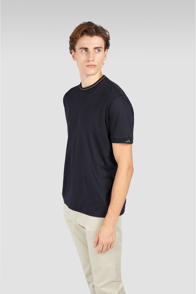 PAUL&SHARK MEN'S WOVEN COTTON LYOCELL T-SHIRT