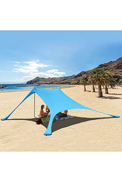 Other Copertină mare pentru plajă, baldachin, parasolar, set de umbră 2 x 2 m