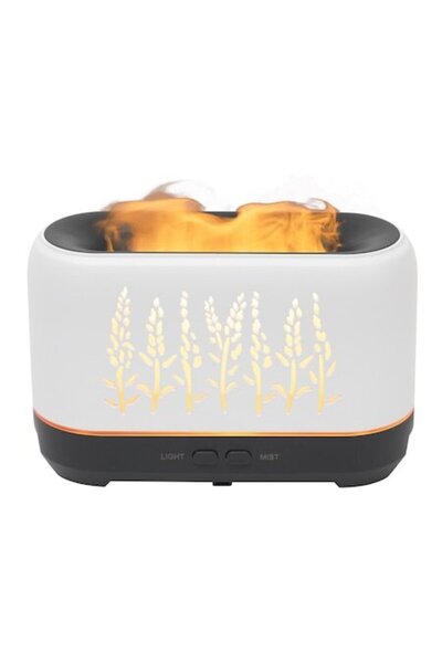Home Essential Oil Diffuser AD 200F with Flame Effect, 200ml, Ultrasonic Cool Humidifier, Aroma Diffuser