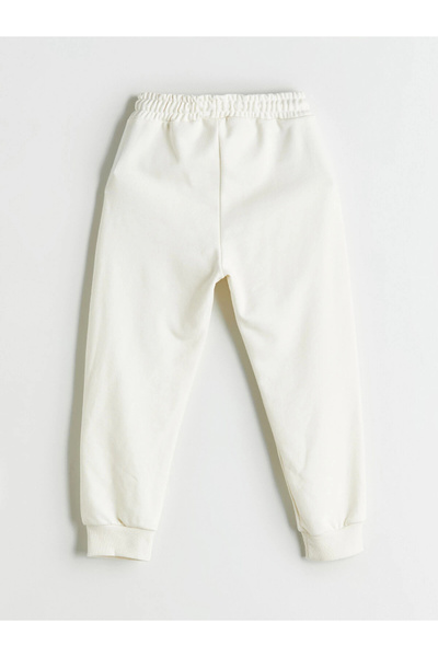 LC Waikiki LCW Kids Bej Beli Lastikli Baskılı Erkek Çocuk Jogger Eşofman Altı