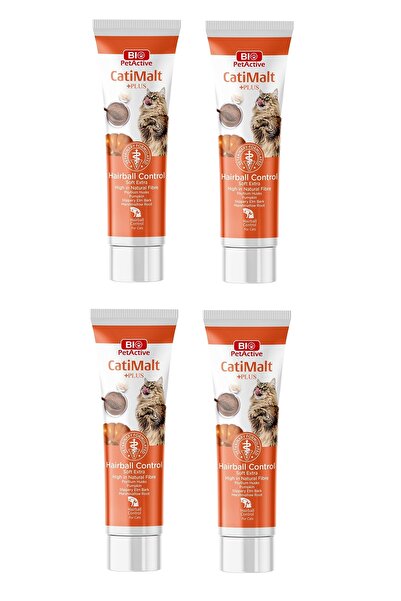 Bio PetActive Catimalt Plus Tüy Yumağı Önleyeci Malt Macun 100 Gr. X 4 Adet