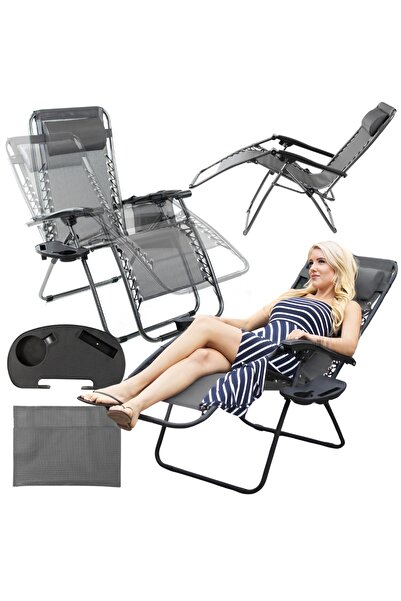 Other Folding garden chair, zero gravity, tourist, graphite color