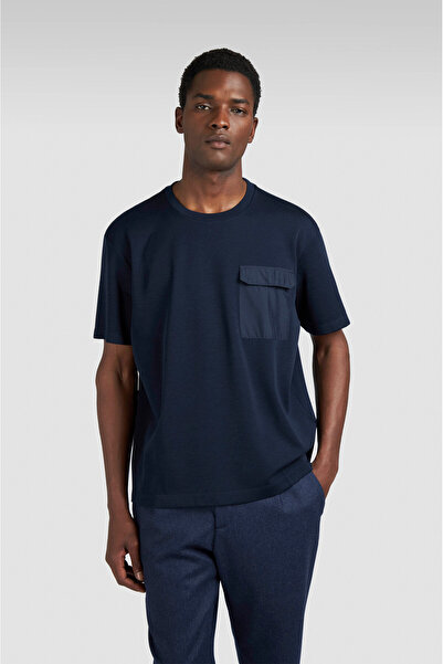 PAUL&SHARK Men's Knitted Wool Silk T-Shirt