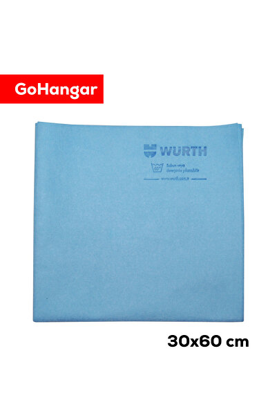 Würth Sentetik Deri Bez Mavi 38x60 cm 130 g | Dayanıklı, Şık ve Çok Amaçlı Ku...