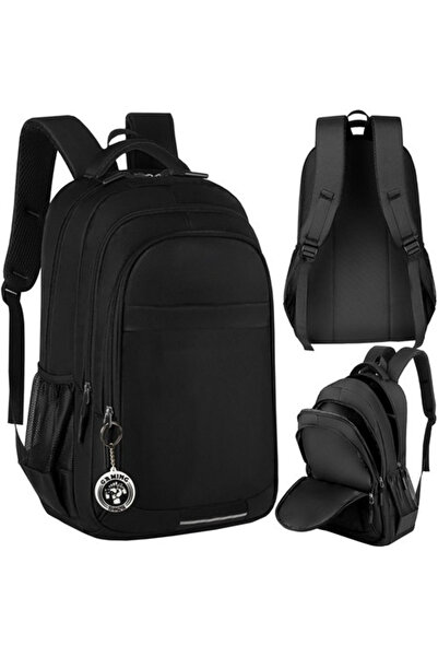 zola Schoolbag, Zola, reflective element, 54 x 32 x 24 cm, Gaming keychain, black