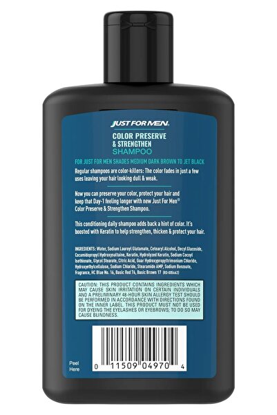 Just For Men Color Protective and Strengthening Shampoo Dark Shades 236ml
