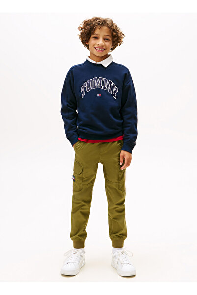 Tommy Hilfiger Baskılı Erkek Çocuk Lacivert Sweatshırt KB0KB09899C1G