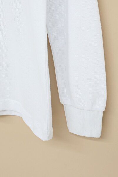 Cansın Mini Σχολικό μπλουζάκι με μακρυμάνικο γιακά πόλο για κορίτσια 22713