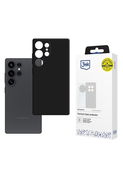 3MK Case for Samsung Galaxy S25 Ultra, Matt Case, Black