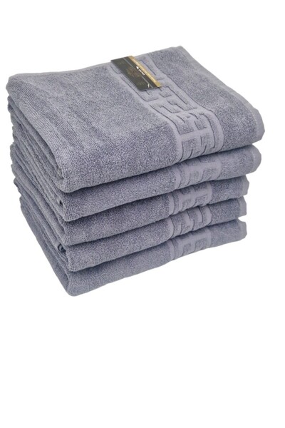 rotop Set of 2 Home Hotel Towel - Greek Border, 100% Cotton, 70x130 cm