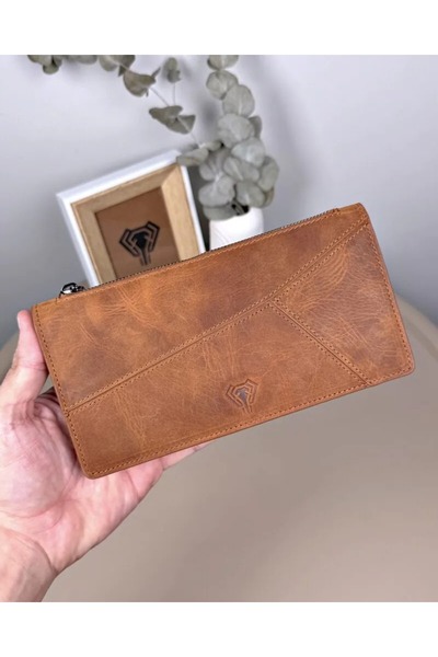 Fil Deri Portfolio with Phone Compartment Genuine Leather Piece Design 2128