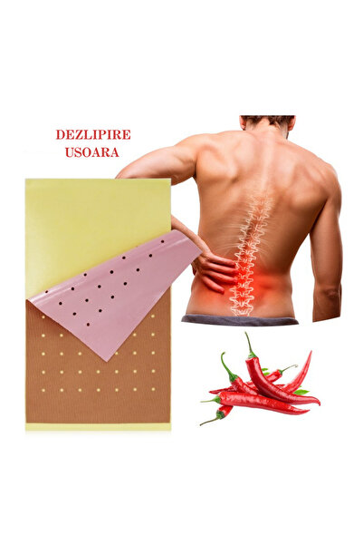 medicast Plasture Capsicum cu ardei iute – Încălzire naturală pentru dureri musculare, 10 plasturi