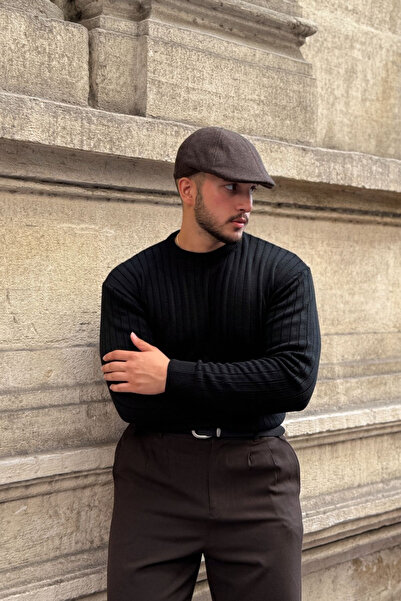 Livio Ferri Ανδρικό πουλόβερ με λαιμόκοψη και κορδόνια Fella, κανονική εφαρμογή