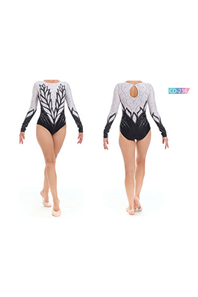 Rhytmine CD-236 Baskılı Cimnastik Mayo