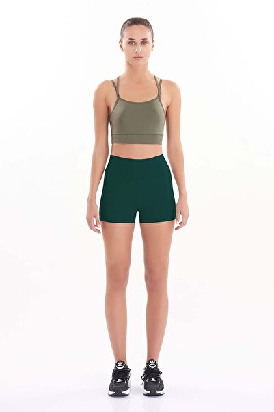 josejuan Pantaloni scurti sport mini pentru femei Leggings cu talie înaltă Strângere 7400