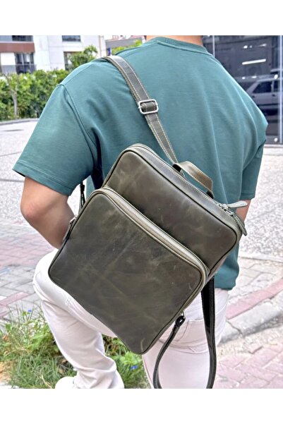 Fil Deri Genuine Leather Premium Backpack with Laptop Compartment 2119