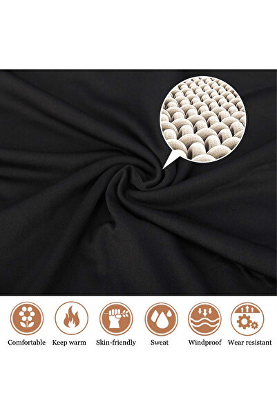 Domuik Thermal Underwear Women Heated Ultra-Soft Long Set Round Neck Thermal Leggings