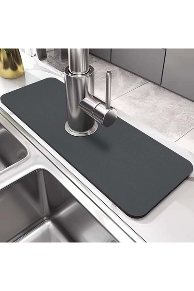 ÇERÇİCİ Water Absorbent Magic Kitchen Bathroom Faucet Mat Sink Edge Mat