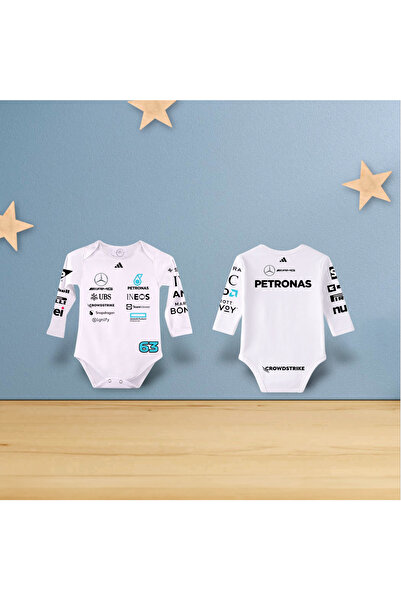 niceworkbynicehands ملابس أطفال بتصميم فورمولا 1 بأكمام طويلة