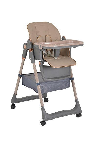Moni Lindo height-adjustable dining chair, foldable, 2 trays, bib, spoon, fork included