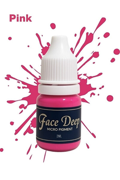 Face Deep 2ml Kalıcı Makyaj Boyası (Pink) Yüksek Pigment Profesyönel Kalıcı M...
