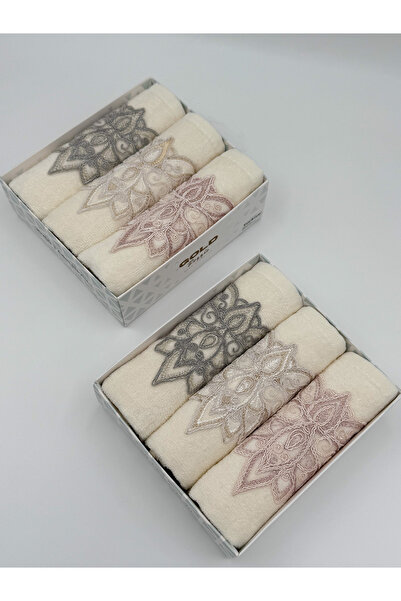 AYHANHOME 2 Pack Boxed Guipure Embroidered Dowry Gift 30X50 Kitchen Towel Set
