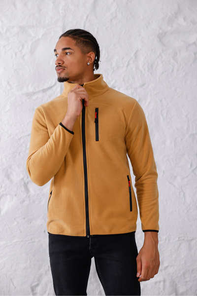 monox Men's Zippered Sports Fleece Jacket