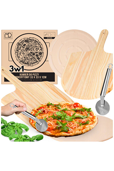 Other Piatră de pizza, coajă, cuțit de lut refractar, spatulă de tăiat, grăta...