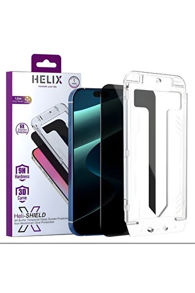 Helix واقي شاشة زجاجي مقوى Heli Shield لهاتف iPhone 17 Pro Max 6.9 2025 9H Bu...