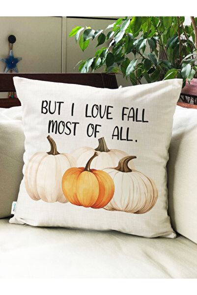 Evmila Autumn Patterned Throw Pillow Cover