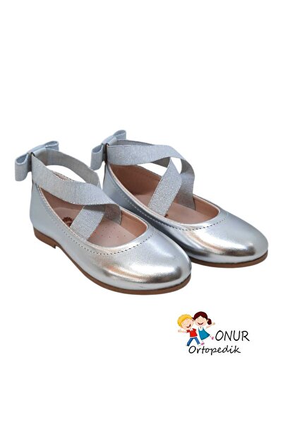 Onur Ortopedik BALERINI ORTOPEDICE STILOSI CU TALPA ANTIALUNECĂRĂ ARGINTIE PE...
