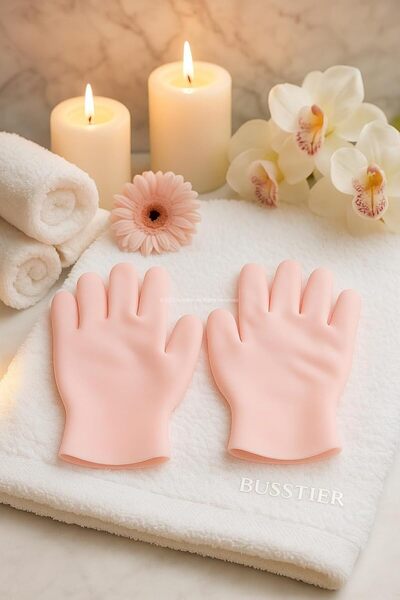 Busstier Silikon Nemlendirici Spa Eldiveni Gece Bakımı İçin Yumuşak Cilt Onar...