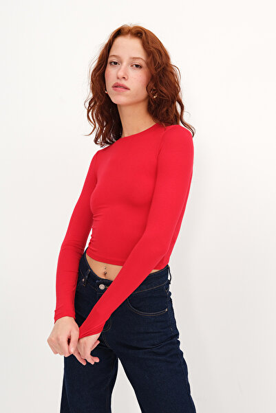 Addax Μπλούζα Crew Neck Basic B1480-S3