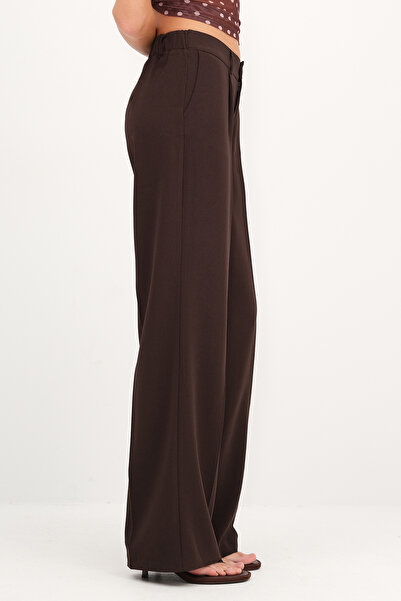 Addax Buttoned Wide Leg Pants Pn17564