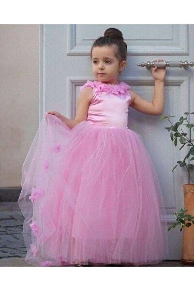 DODOMAR Evening Dress Pink 7-8 Years Custom Made Costume