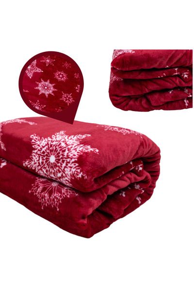 Other Christmas blanket, Christmas blanket, snowflake blanket, red, Christmas gift