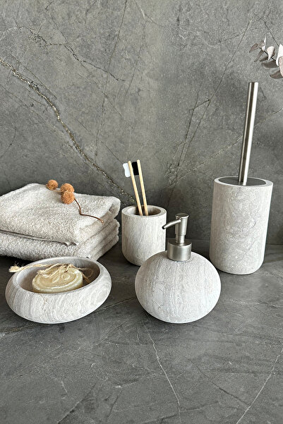 Prima Nova Bella Vita Bathroom Set 4 Pieces - Beige