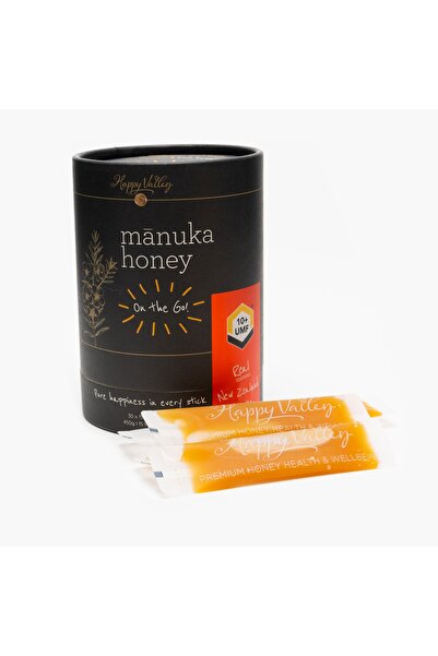 HAPPY VALLEY Premium Manuka Honey Sachets MGO 263+ (UMF 10+), pack of 30 pcs