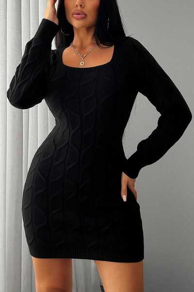 ATE ÖZGÜNEŞ TRİKO TEKSTİL ΓΥΝΑΙΚΕΙΟ ΦΟΡΕΜΑ ΜΕ ΖΙΓΚ-ΖΑΓΚ ΣΧΕΔΙΟ