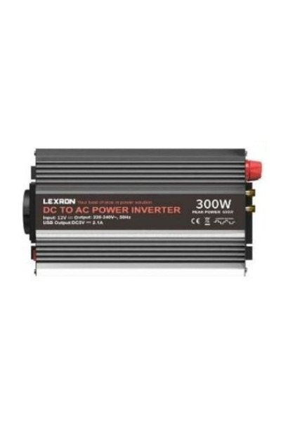 Lexron 12V Volt-300W Watt Modifiye Sinüs İnverter (220V Çevirici)